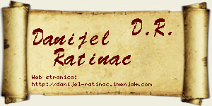 Danijel Ratinac vizit kartica